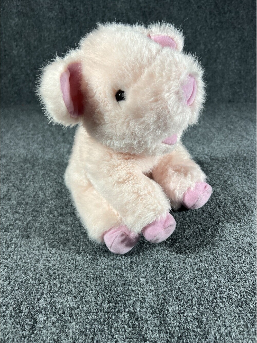 1990s Mervyns Playful Pals Pink PIG Piggy Piglet 11" Plush Vintage Stuffed Toy